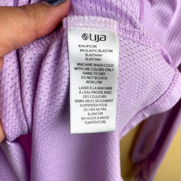 LIJA Lilac Athleisure Half-Zip Workout Top M - Picture 8 of 11